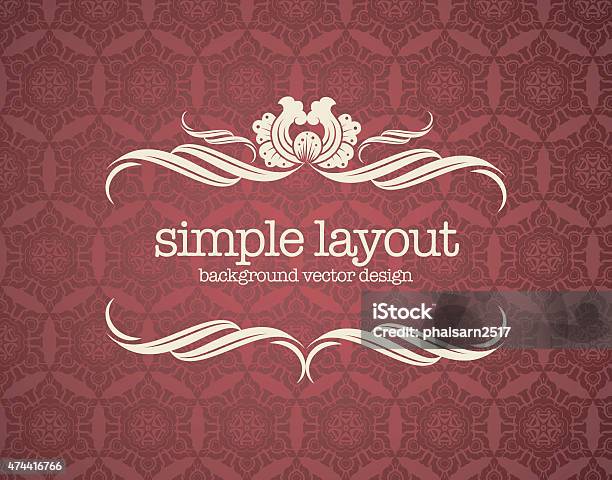Luxury Template Flourishes Calligraphic Elegant Ornament Lines Stock Illustration - Download Image Now