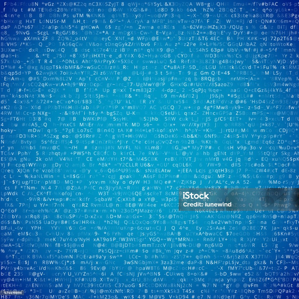 Code Stock Illustration - Download Image Now - 2015, Alphabet, Blue ...