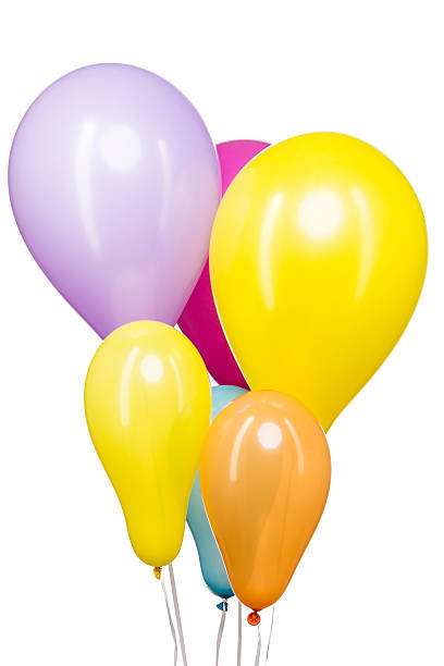 istock Colorful Balloons on White Background. Celebration concept 474422192