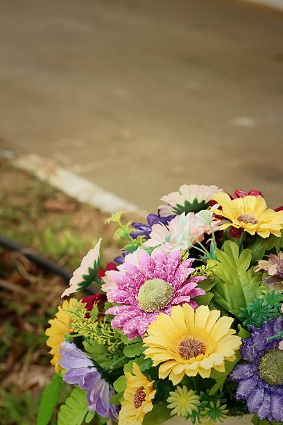 istock beautiful vintage gerbera of artificial flowers 474422984