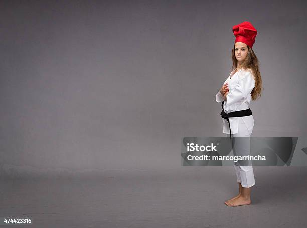 Oriental Chef With Copy Space On Background Stock Photo - Download Image Now - Martial Arts, 2015, Adult