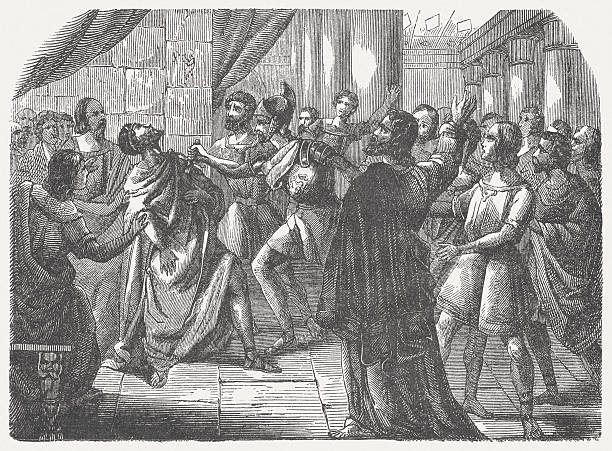 istock Assassination of Philip II (382–336 BC) by his personal bodyguards 474424537