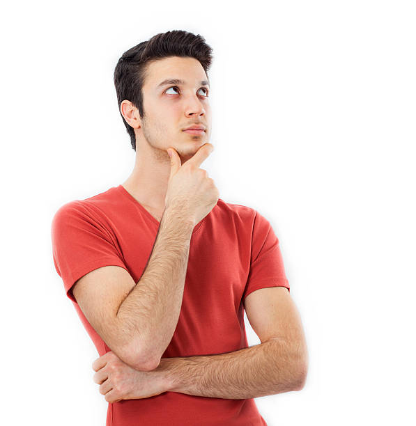istock Portrait of thinking young man 474427068