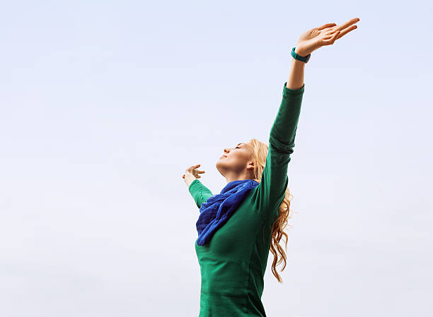 istock Woman opened her arms 474427122
