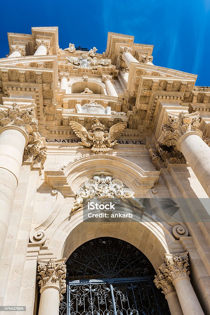 Duomo di Siracusa - Syracuse Catholic Cathedral, Sicily, Italy Duomo di Siracusa - Syracuse catholic cathedral church, Sicily, Italy 2015 Stock Photo