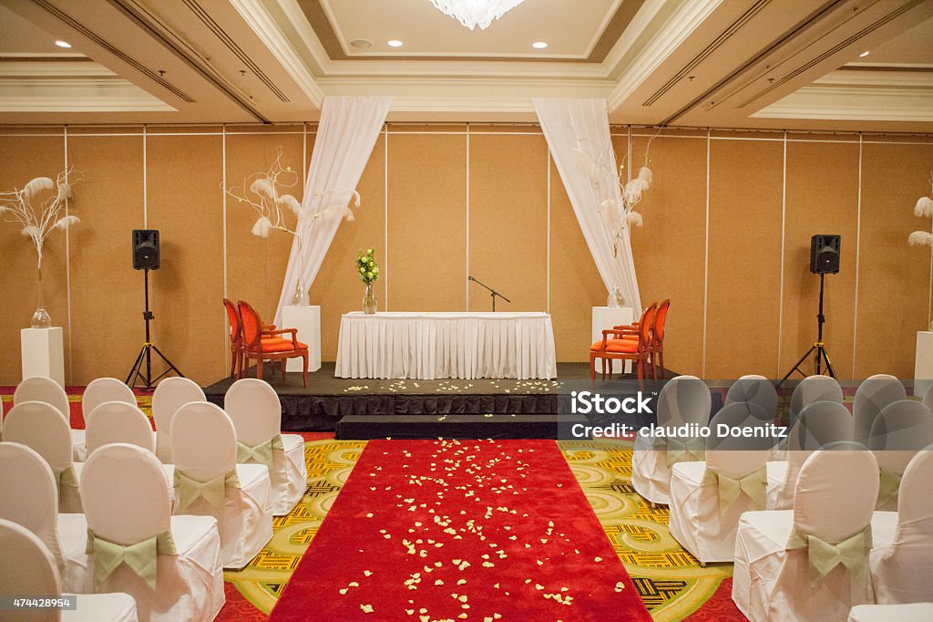 Wedding setting 2015 Stock Photo