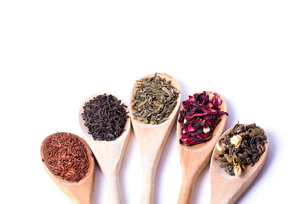 istock assortment of dry tea in spoons 474429284