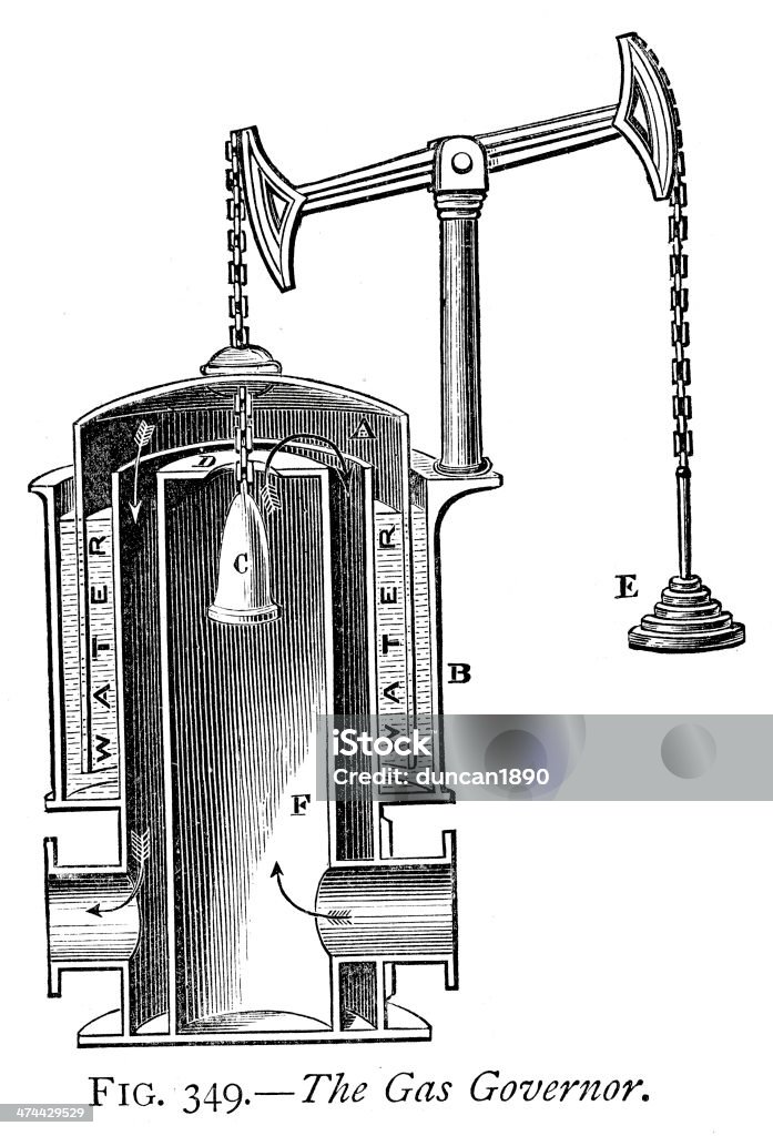 El Gas de la suite Governor - Ilustración de stock de Anticuado libre de derechos