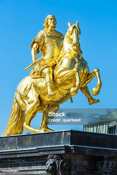 Goldener Reiter August Die Starkedresden Stockfoto und mehr Bilder von Blau - Blau, Denkmal, Deutsche Kultur