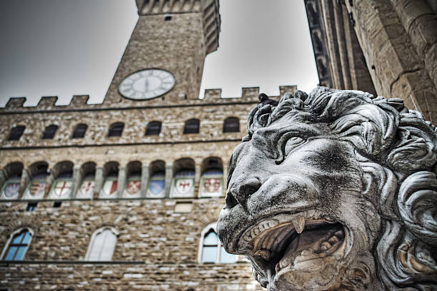 istock Lion statues in Piazza della Signoria 474435266