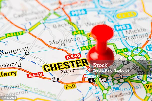Foto de Reino Unido Capitais No Mapa Series Chester e mais fotos de stock de Mapa - Mapa, Chester - England, Reino Unido