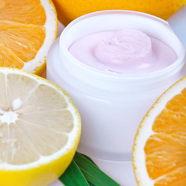 istock Fruit organic nutrition facial cream 474440354