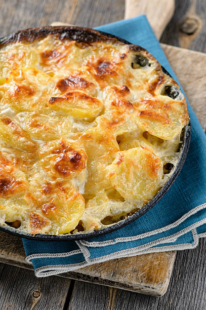 istock Potato baked with cream and cheese 474440883