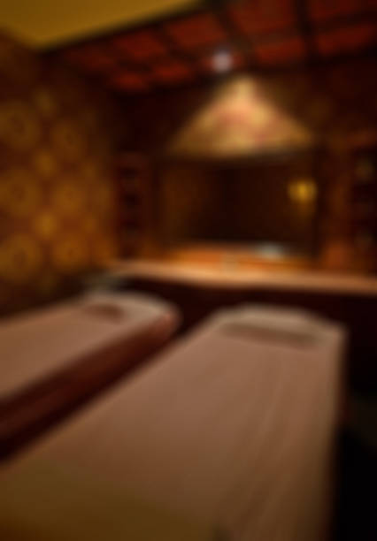 istock Modern beauty salon blur background 474441118