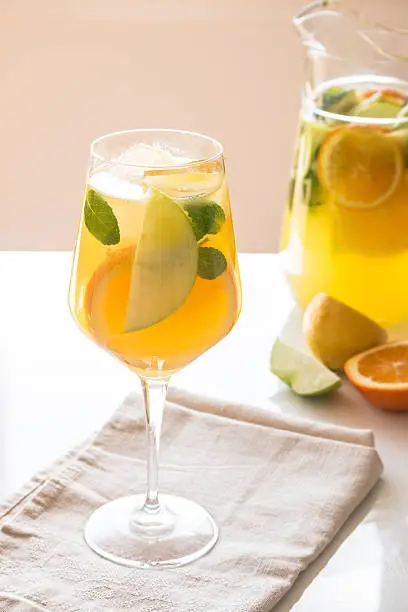 White Wine Sangria with Fruits