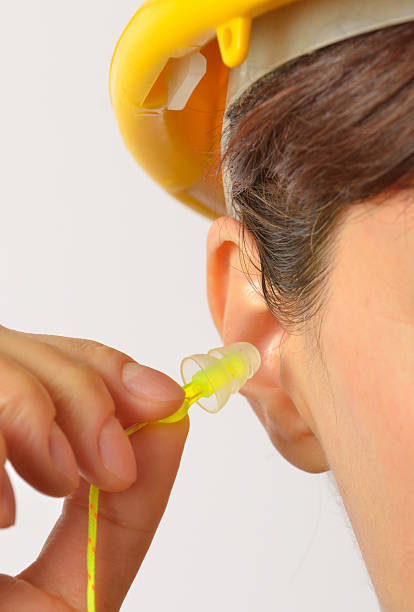 ear plugs stock photo