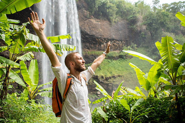 istock Freedom in nature-Man hiking 474448094