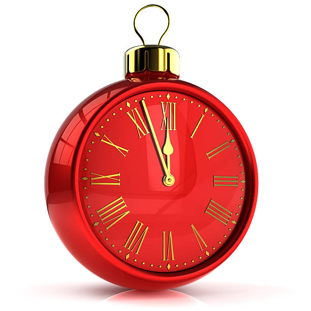 istock New Years Eve countdown alarm clock bauble Christmas ball 474448912