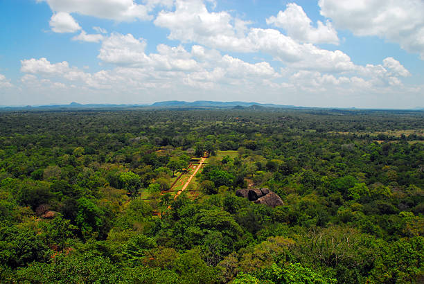 istock Sigiriya gardens as seen from the Lion Rock's summit 474449827