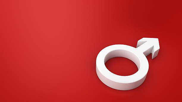istock Symbol of Mars on the red 474449991