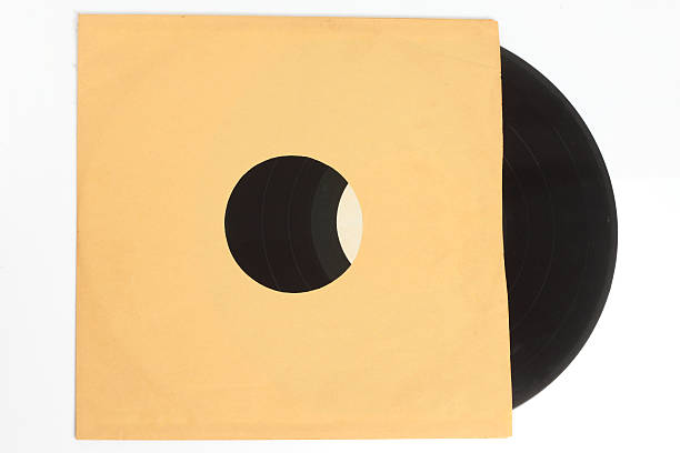 istock Old vinyl record in a paper case 474450069