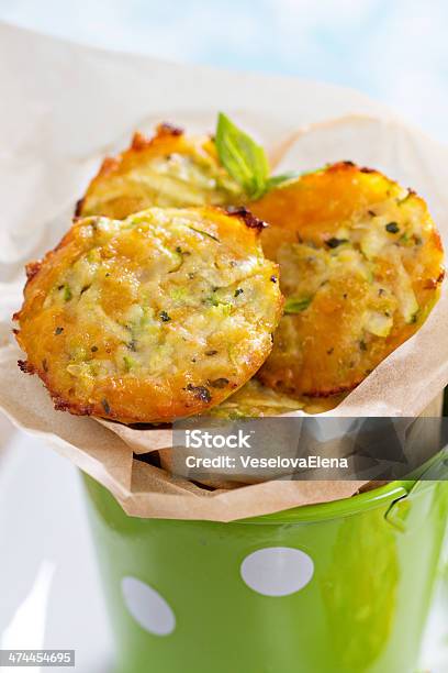Baked Zucchini Muffins Stock Photo - Download Image Now - Appetizer, Backgrounds, Baked