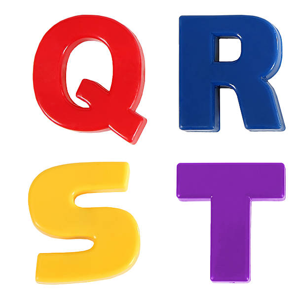 istock Aalphabet written in multicolored plastic kids letters 474456129
