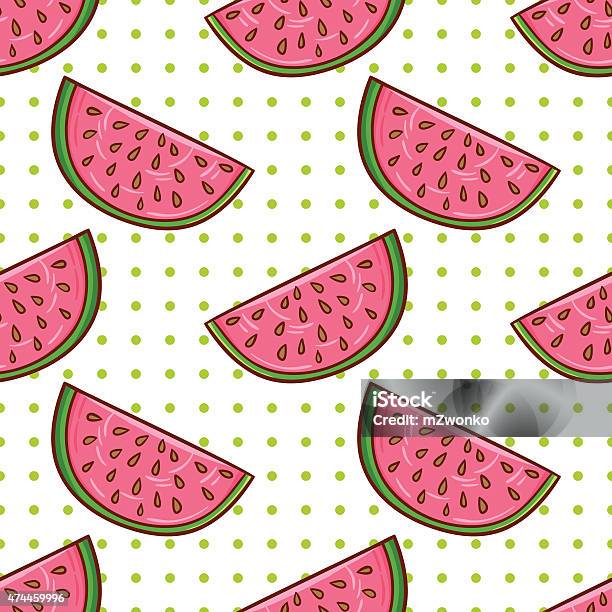 Watermelon Pattern Stock Illustration - Download Image Now - 2015, Abstract, Backgrounds