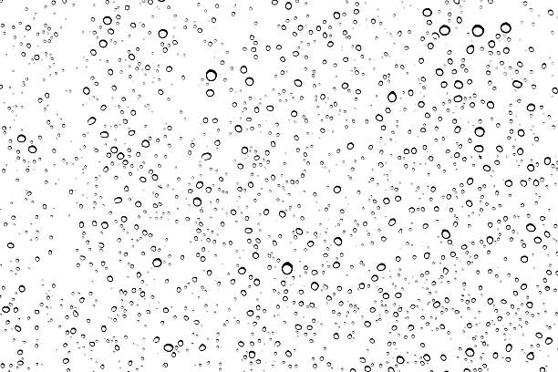 Water drops on glass. stock photo