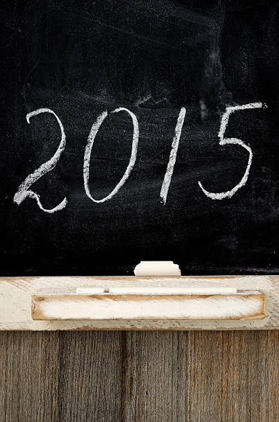 istock blackboard with the inscription 2015 474467431