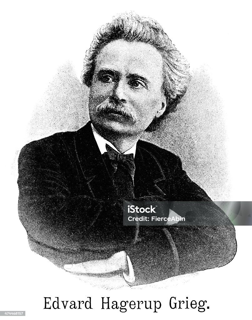 Edvard Grieg - Ilustración de stock de Edvard Grieg libre de derechos