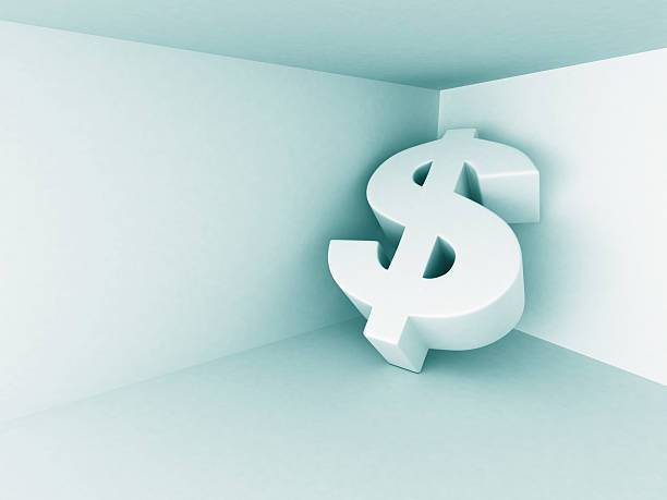istock Big Dollar Currency Symbol On Blue Background. Financial Concept 474469486