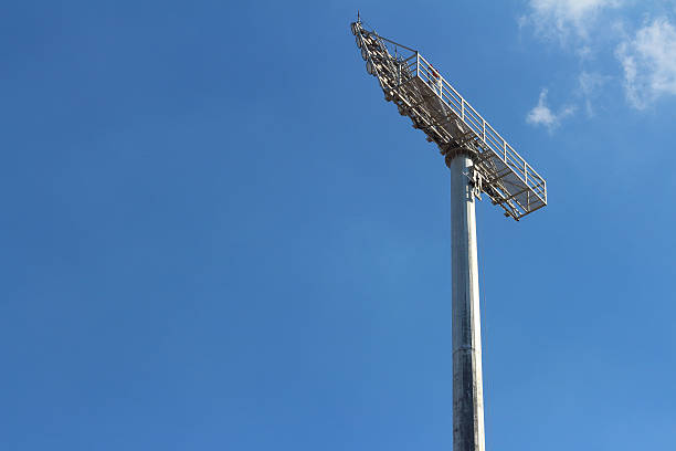 istock Outdoor lamps spotlight with blue sky. 474470150