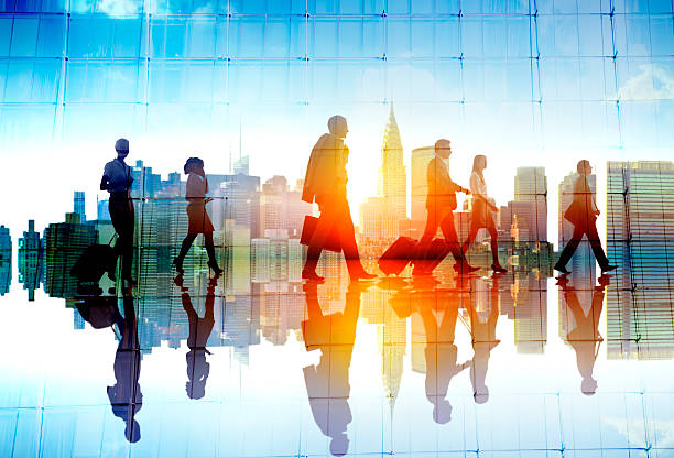 istock Silhouette People Meeting Cityscape Team Concept 474471258
