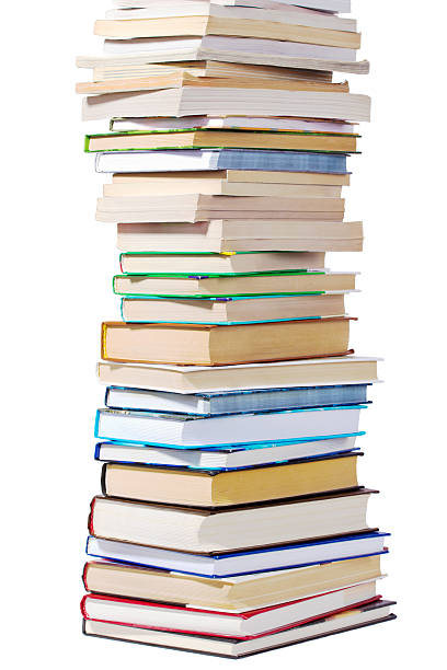 istock Pile of books isolated on white background 474474982