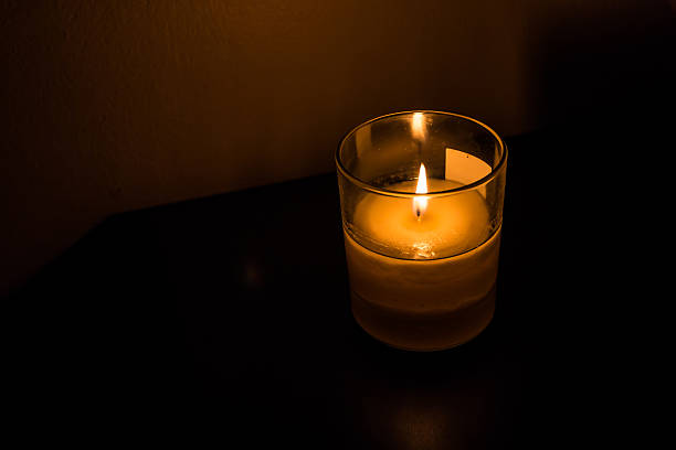 istock Closeup of the light candle 474476424