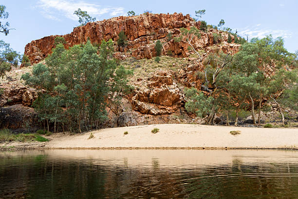 alice springs en territorio septentrional, australia - ghan pass fotografías e imágenes de stock