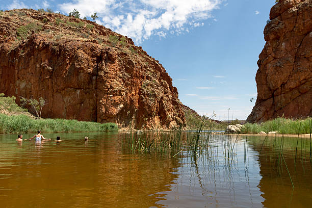 alice springs en territorio septentrional, australia - ghan pass fotografías e imágenes de stock