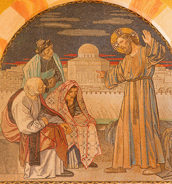 istock Jerusalem - mosaic of Jesus among the scribes 474478294