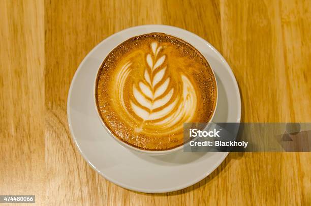 Hot Latte Art Coffee Stock Photo - Download Image Now - 2015, Aromatherapy, Art