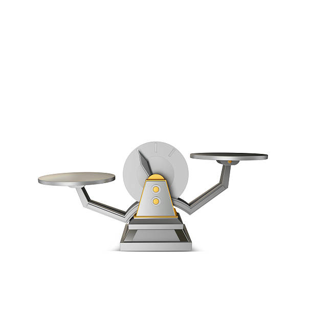 istock Business concept. Scales isolated on white background. 474483614