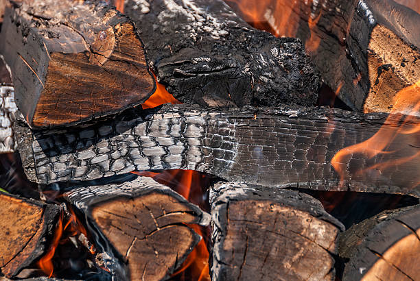 Bruciare il fuoco - foto stock