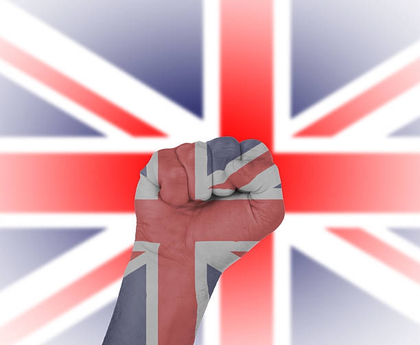 istock Fist wrapped in the flag of England 474485199