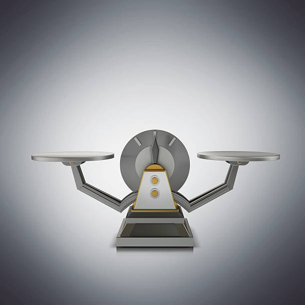 istock Business concept. Scales on grey background. 474487054