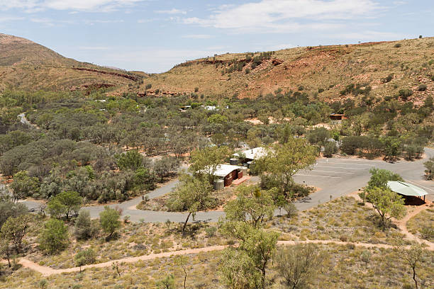 alice springs en territorio septentrional, australia - ghan pass fotografías e imágenes de stock