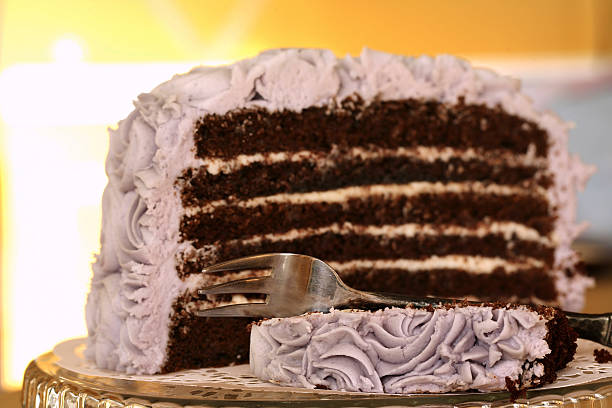 istock Deluxe 6 layer round chocolate butter cream cake 474492300