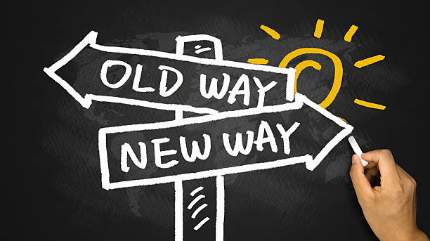 istock choose new way concept hand drawing on blackboard 474492958