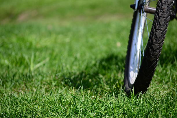istock Bike on a grass 474498176