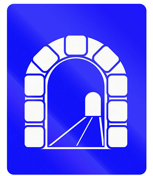 An Official Indonesian traffic sign - tunnel