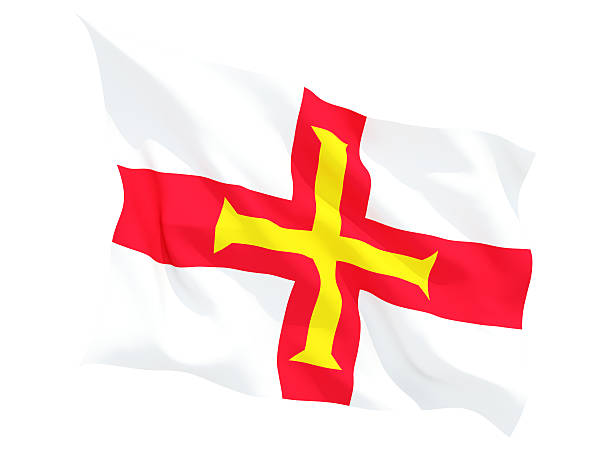 istock Waving flag of guernsey 474498864